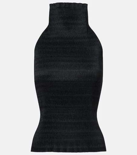 Magda Butrym Shirred turtleneck top 1