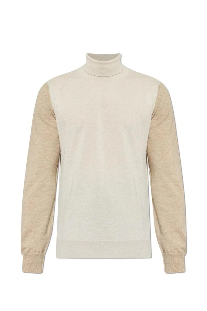 MAISON MARGIELA Maison Margiela Two-Toned Turtleneck Knitted Jumper from Cettire