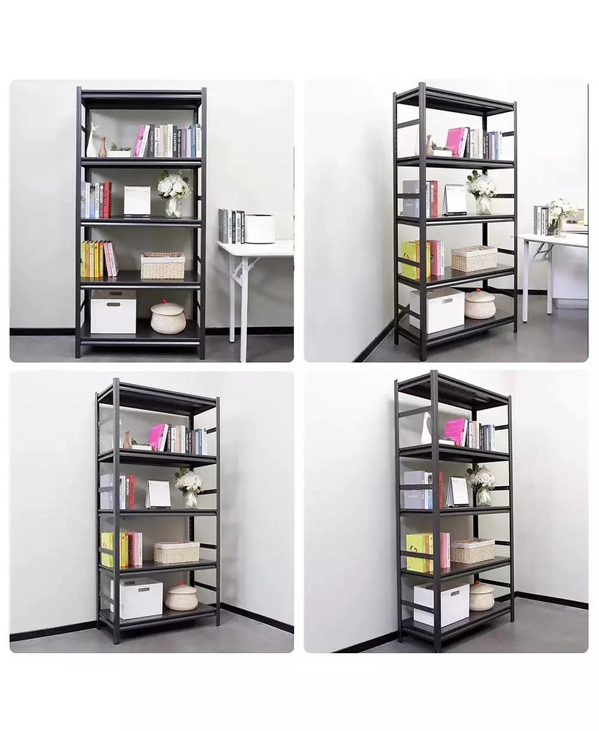 Flynama Storage Shelves 5 Tier Heavy Duty Metal Shelving Unit Adjustable Shelving Units and Storage Rack Kitchen Garage Shelf H78 W47.2 D18 2