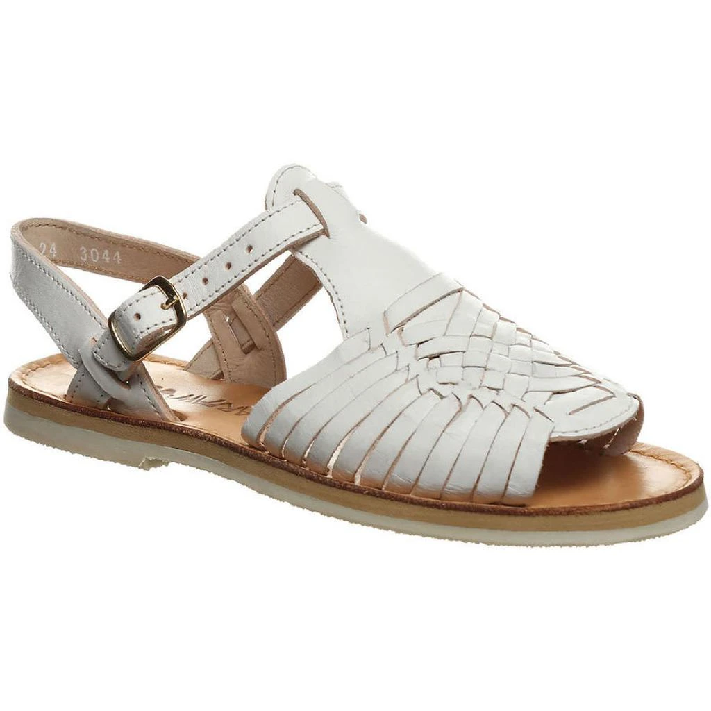 Bearpaw Gloria Womens Leather Woven Huarache Sandals 2