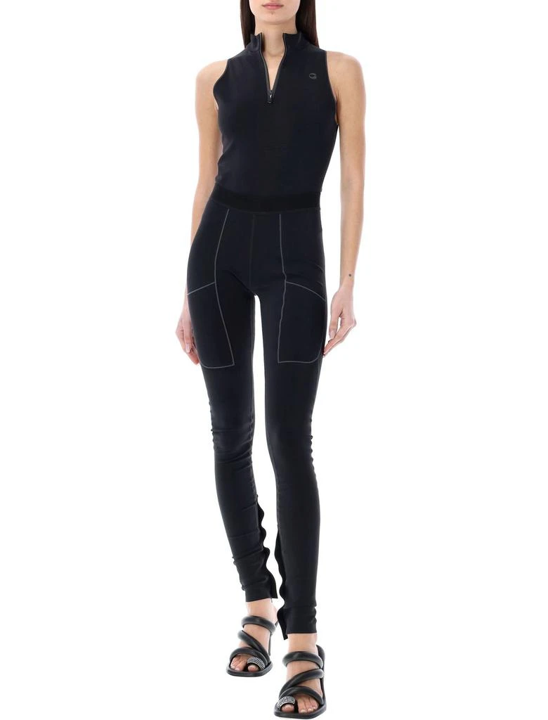 COPERNI Coperni Logo-Printed High Neck Zipped Top 3