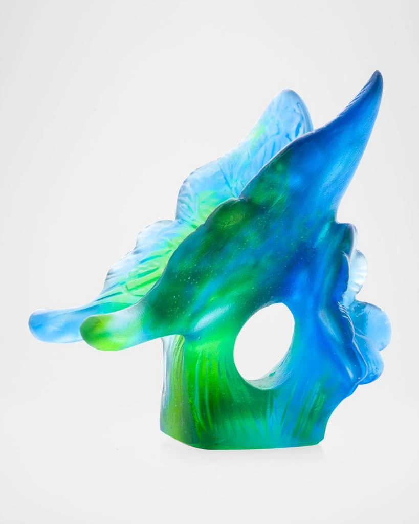 Daum Butterfly In Blue And Green Figurine 3