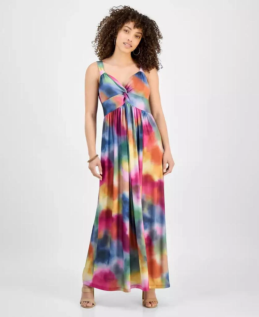 JAMIE & LAYLA Petite Repeat Knot Strap Maxi Dress 1