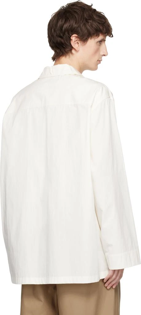 Jil Sander Off-White Cotton Poplin Shirt 3