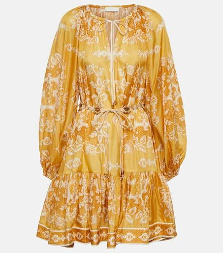 Zimmermann Raie printed silk minidress 1