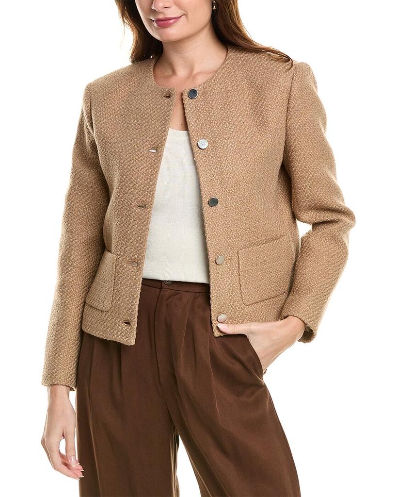 Theory Pocket Crop Wool-Blend Jacket