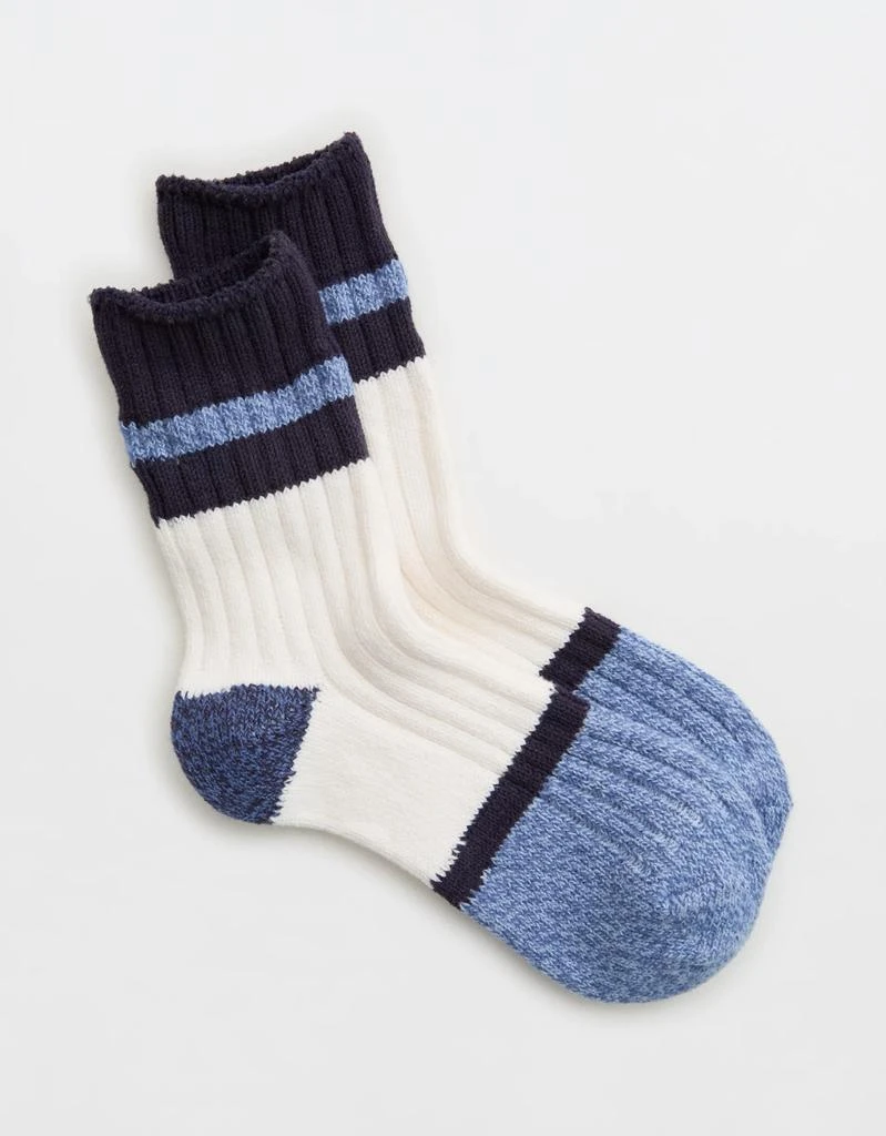 Aerie Aerie Colorblock Marled Crew Socks