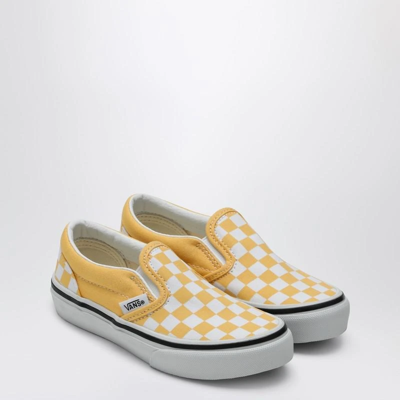 Vans White/yellow slip-on sneaker with Check pattern 2