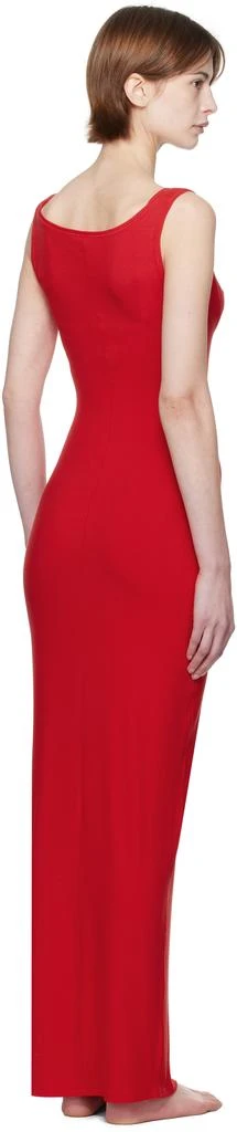 SKIMS Red Soft Lounge Lace Tank Maxi Dress 3