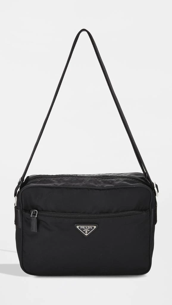 What Goes Around Comes Around Prada Black Nylon Shoulder Bag 1