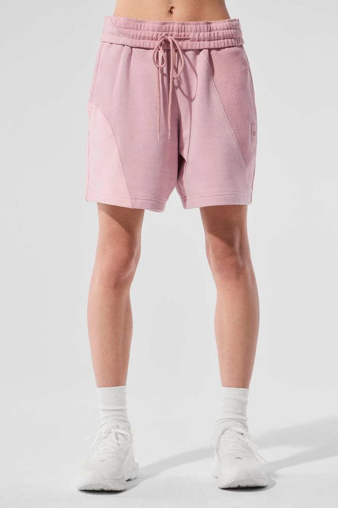 Alo 7" Make Waves Short - Sunset Pink Tonal 1