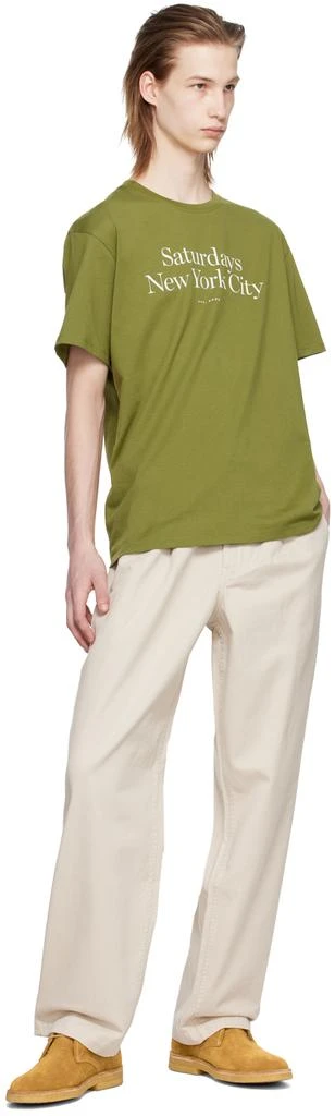 Saturdays NYC Green Miller T-Shirt 4
