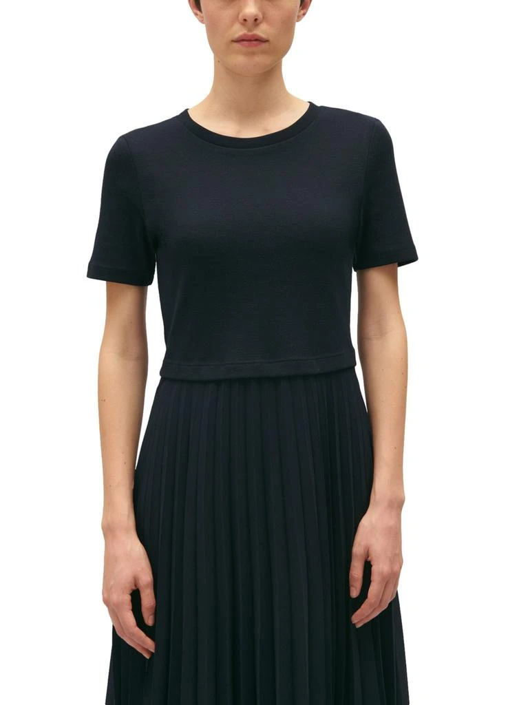 CLAUDIE PIERLOT Long dual-fabric teli dress 4