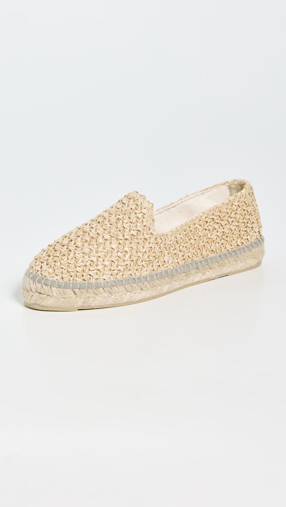 Manebi Flat Raffia Espadrilles