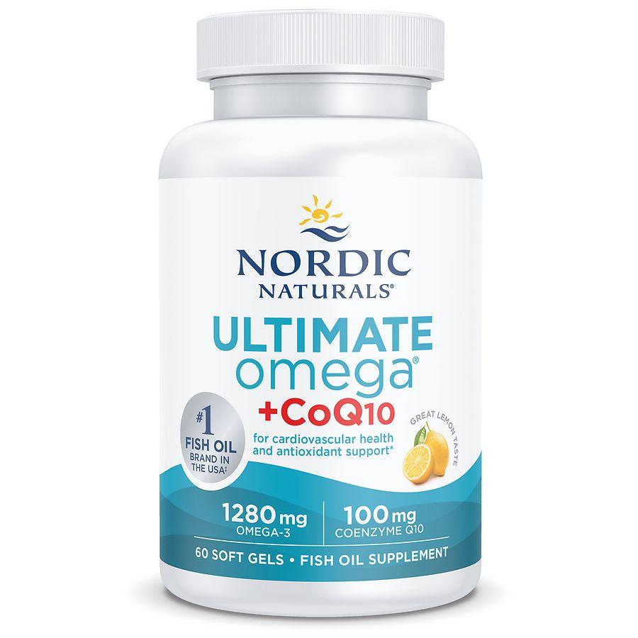 Nordic Naturals Ultimate Omega + CoQ10 Soft Gels Lemon