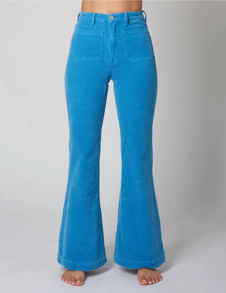 Rolla's Eastcoast Flare Pants In Cornflower Blue 1