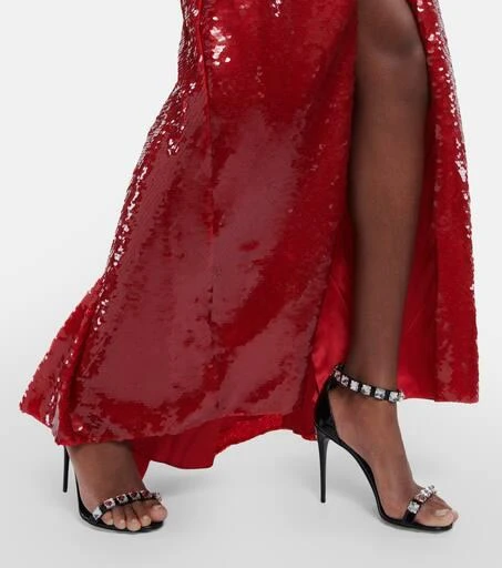 Dolce & Gabbana Embellished patent leather sandals 4