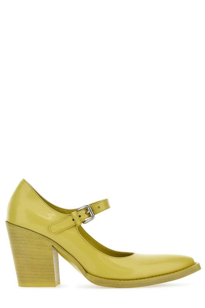 Prada Prada 45Mm Triangle-Enamel Pumps 38 - High Heels