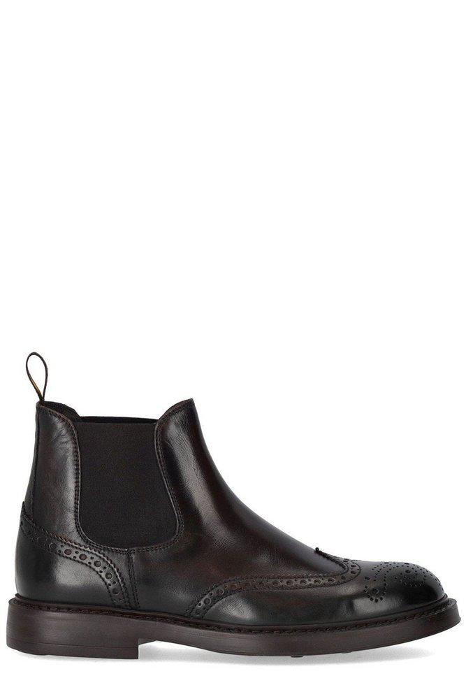 DOUCAL'S Doucal's Perforated Embellished Ankle Boots