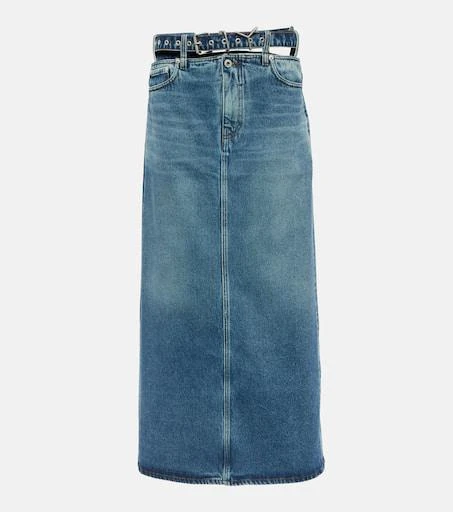 Y/Project Y Belt denim maxi skirt 1