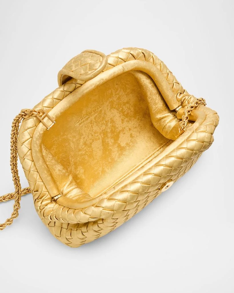 Bottega Veneta Lauren 1980 Small Laminated Leather Clutch Bag 4