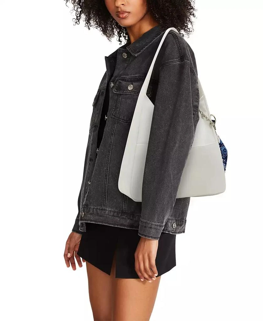 Madden Girl Medium Leather Hobo Bag 8