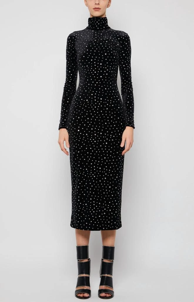 PRABAL GURUNG Prabal Gurung - Long Sleeve Crystal Turtleneck Dress 1