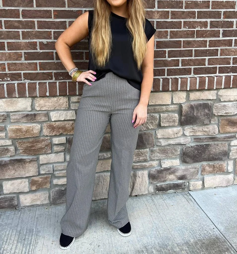 Karen Kane Karen Kane - Checked Straight Leg Pants 2