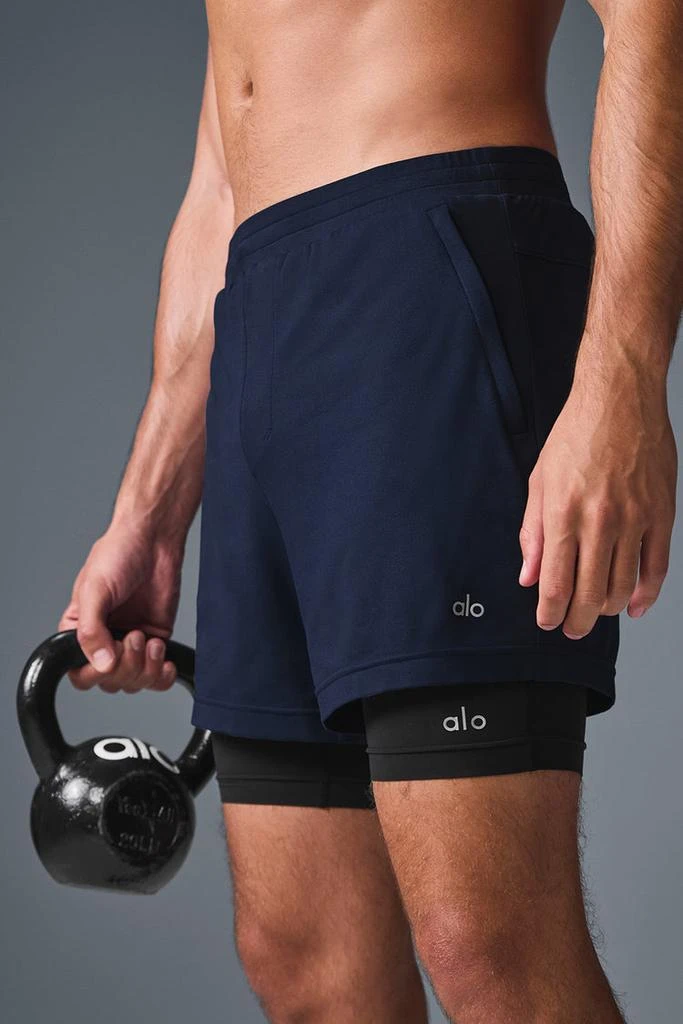 Alo Conquer React 2-In-1 Performance Short - Black/Black 4