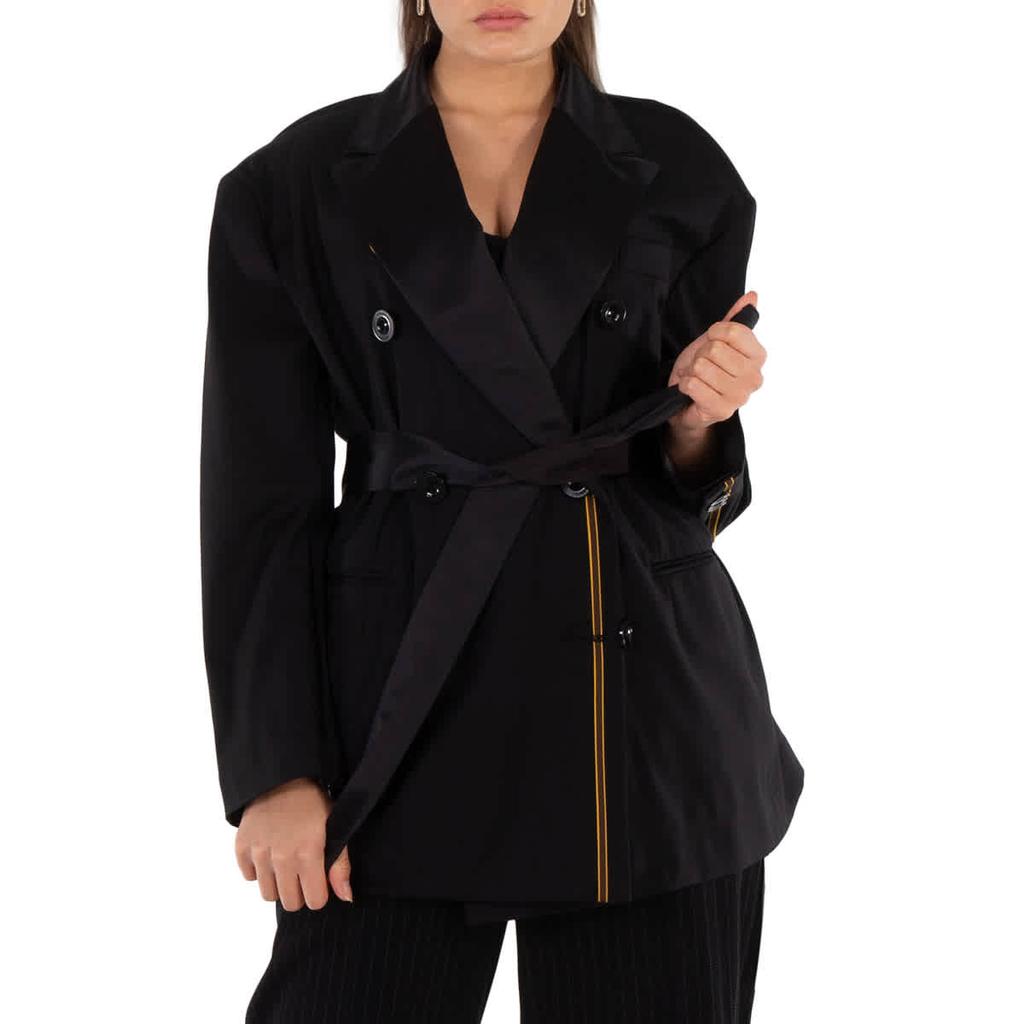 Shop Ladies Black Loro Piana Suiting Jacket on Sale at
