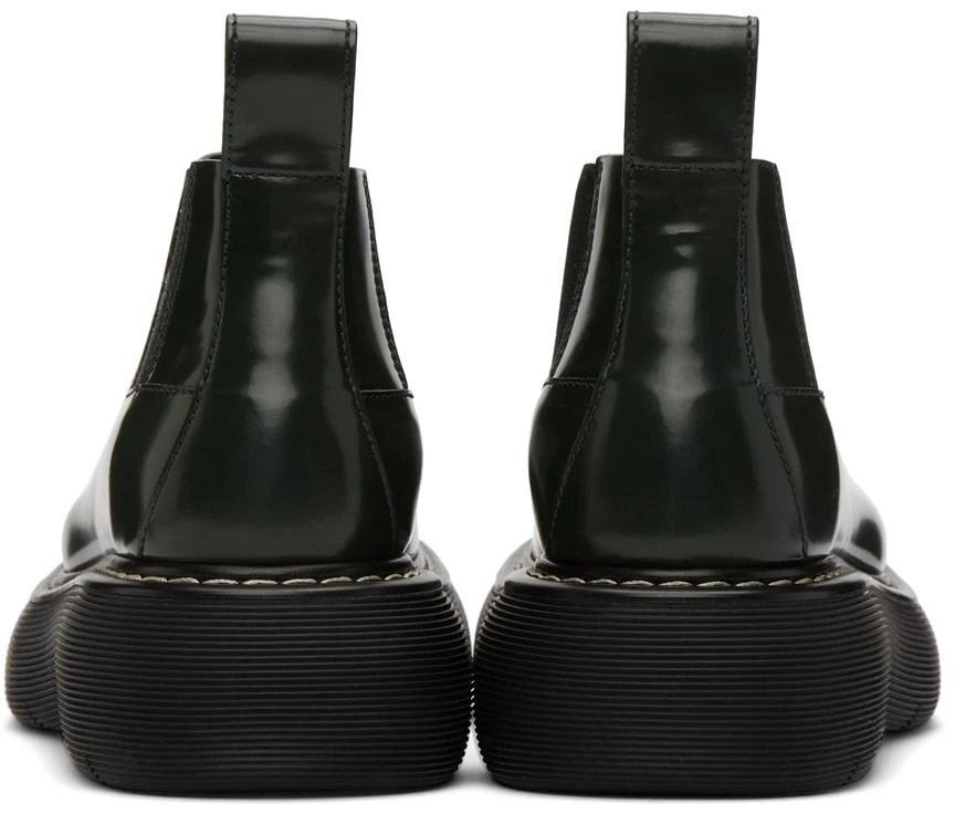 Bottega Veneta Green Swell Chelsea Boots 4