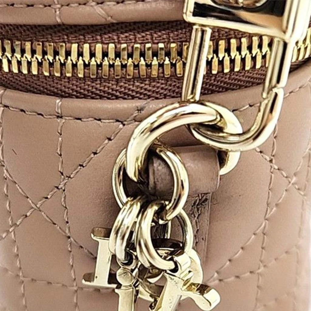 Dior Christian Dior Tan Leather Cannage Micro Vanity Shoulder Bag 3