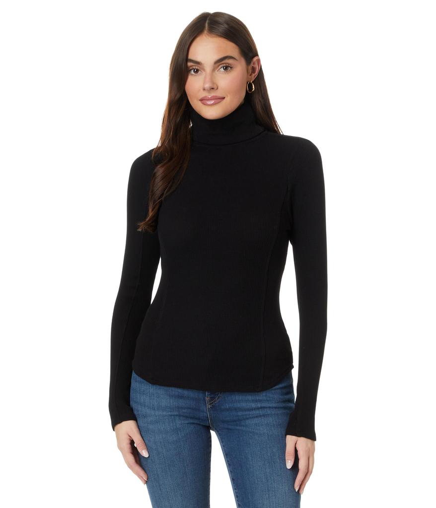 Mod-o-doc Long Sleeve Fold Over Turtleneck Top