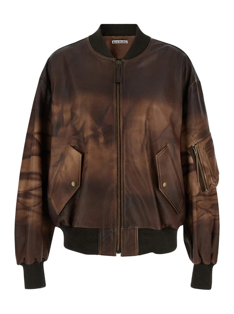 Acne Studios Acne Studios Leather Bomber Jacket 1