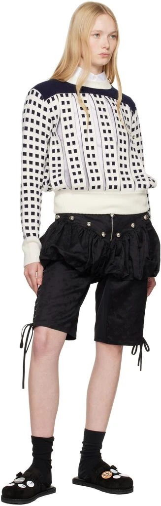 Moschino Black Cow Suede Sporty Mules 5