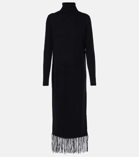 Jardin des Orangers Fringed wool and cashmere sweater dress