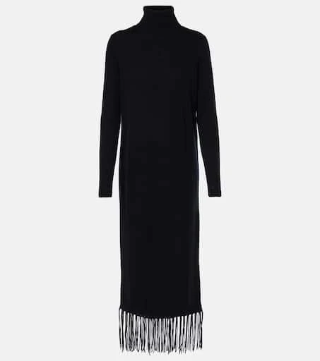 Jardin des Orangers Fringed wool and cashmere sweater dress 1