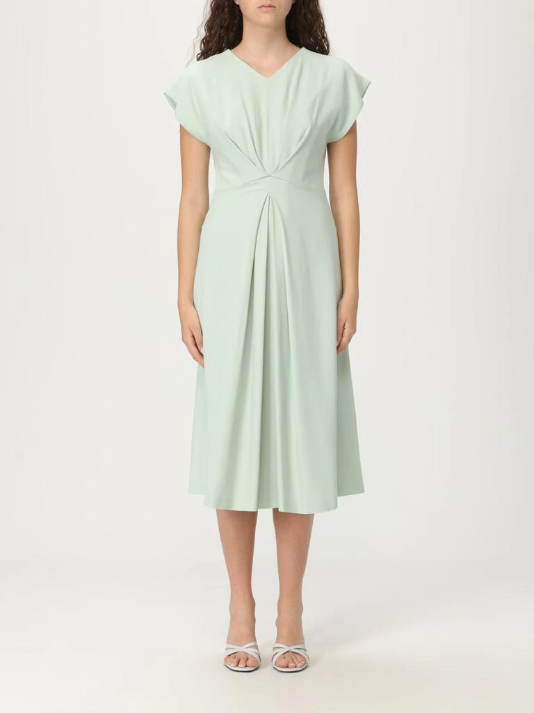 tove jessa twist front crepe midi dress TOVE