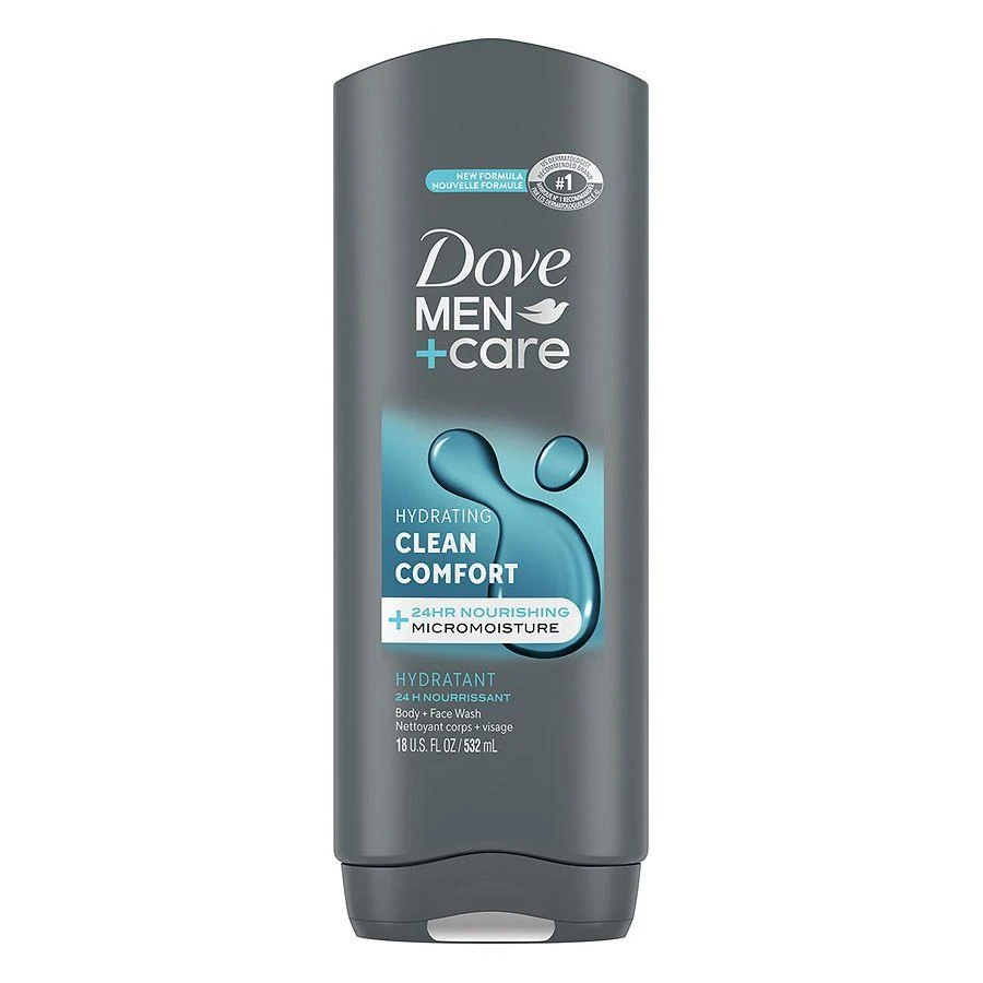 Dove Men+Care Body and Face Wash Hydrating Clean Comfort 1