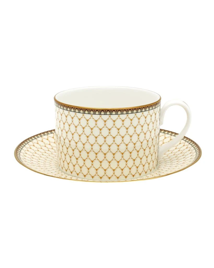 Halcyon Days Antler Trellis Teacup & Saucer 1