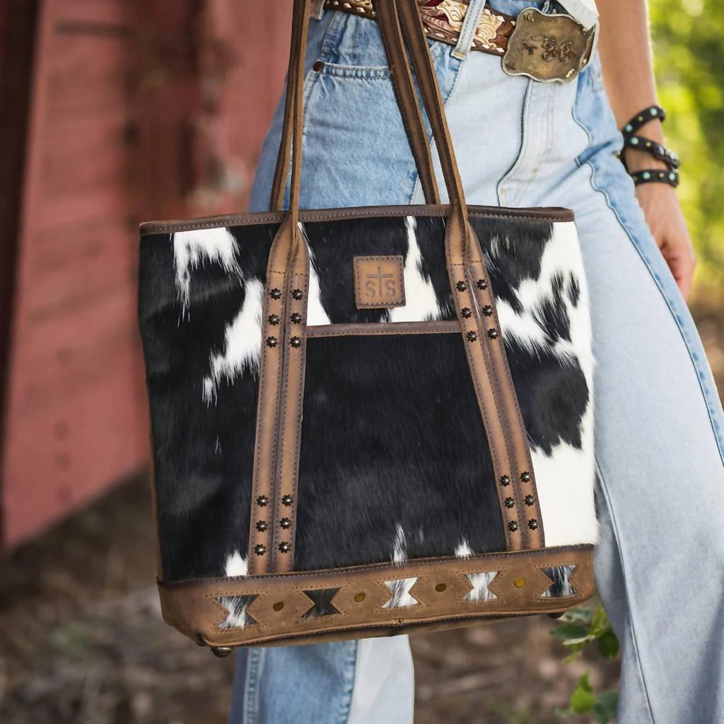 STS Ranchwear Sts Ranchwear - Women's Roswell Cowhide Tote 6