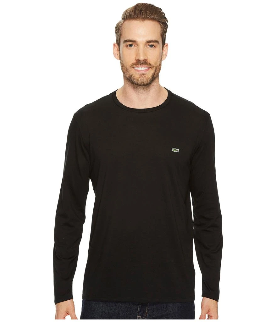 Lacoste Long Sleeve Pima Jersey Crew Neck T-Shirt 1