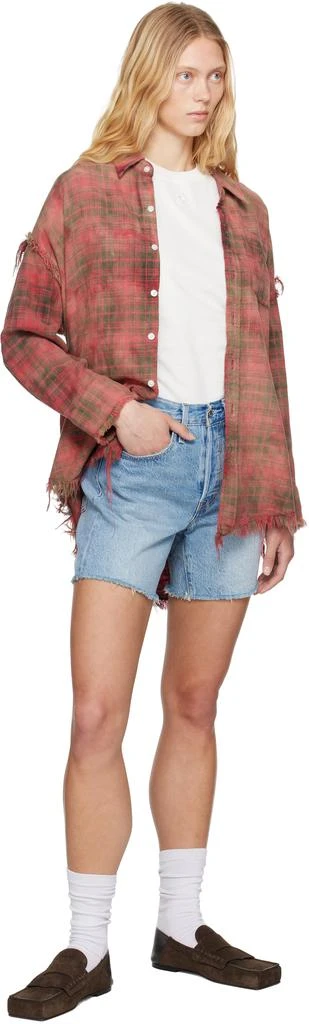 Levi's Blue 501 Original Fit Mid-Thigh Lightweight Denim Shorts 4