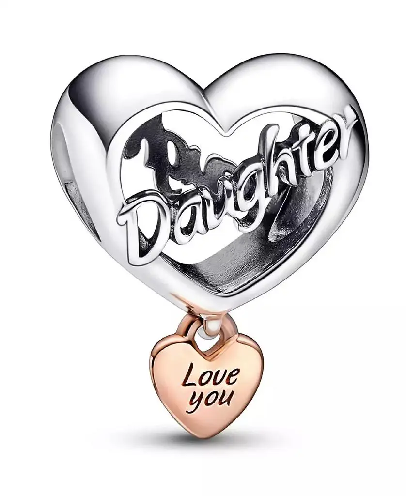 PANDORA Sterling Silver Love You Heart Charm