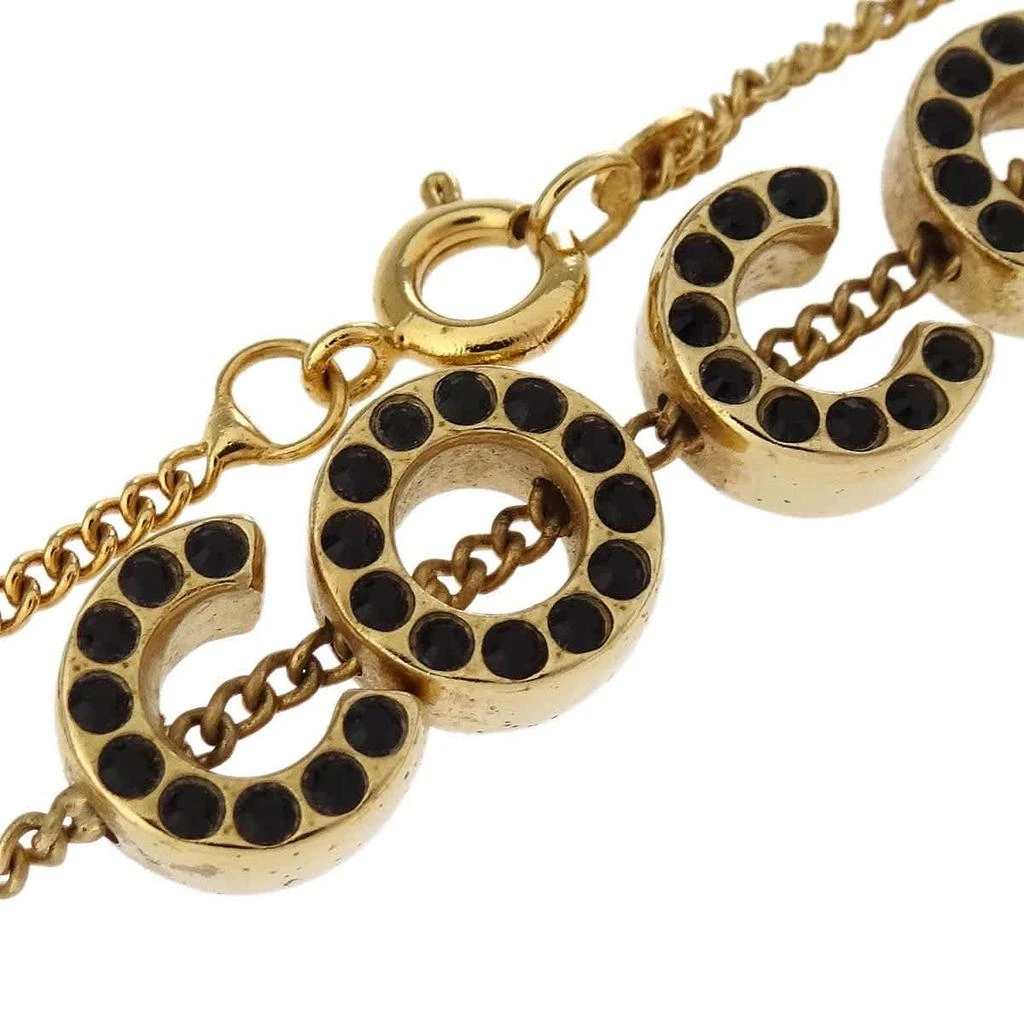 Chanel Cc Charm Bracelet Metal With Crystal _Plated Bracelet Jewelry (Pre-Owned) 2