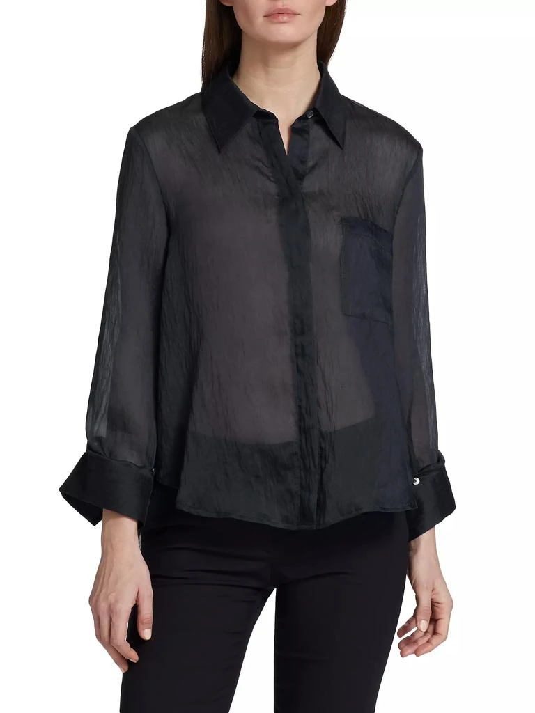 TWP Boyfriend Hammered Silk Blouse 3