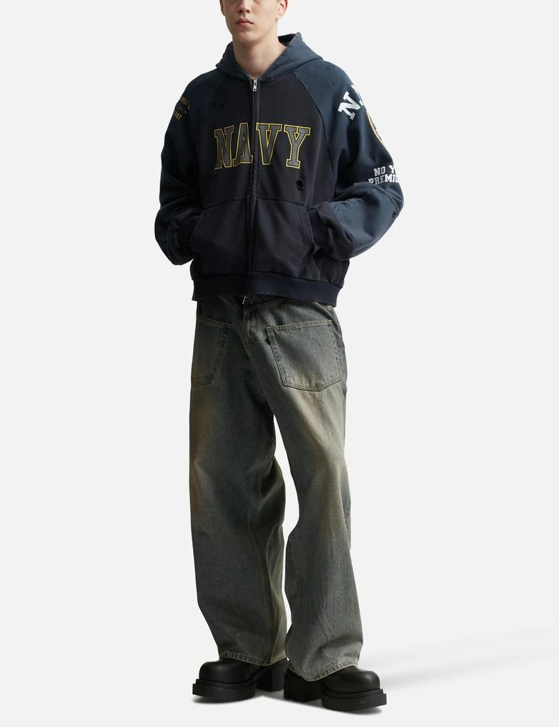 PROJECT G/R Reconstructed Folded Zip Hoodie 5