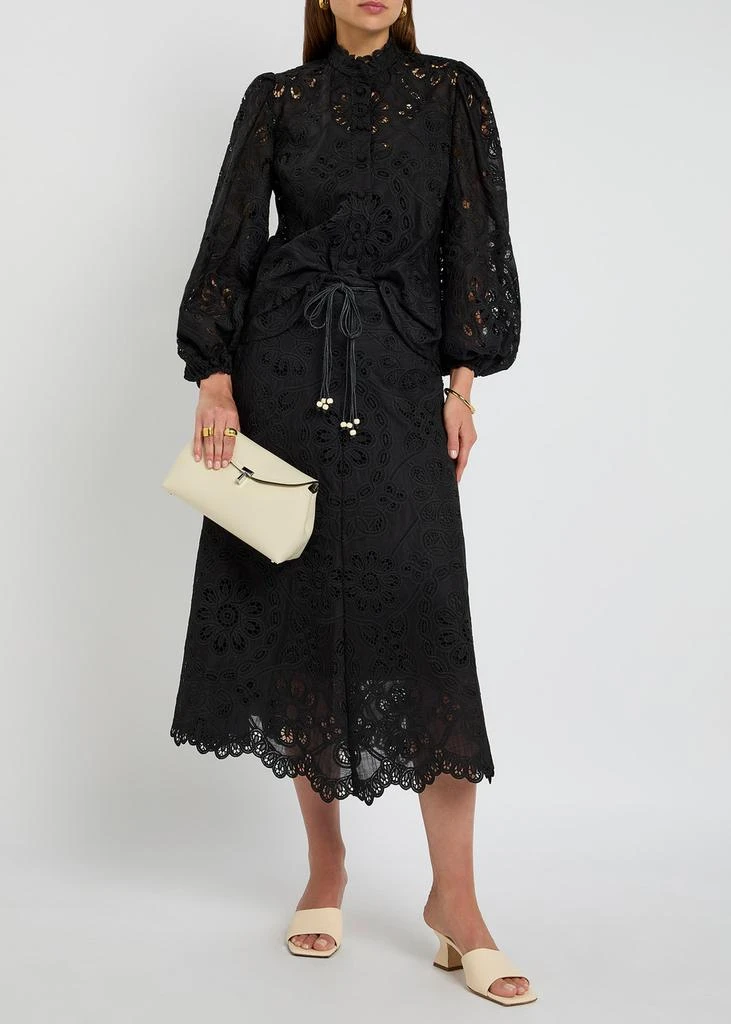 Zimmermann Rhiannon embroidered cotton blouse 4