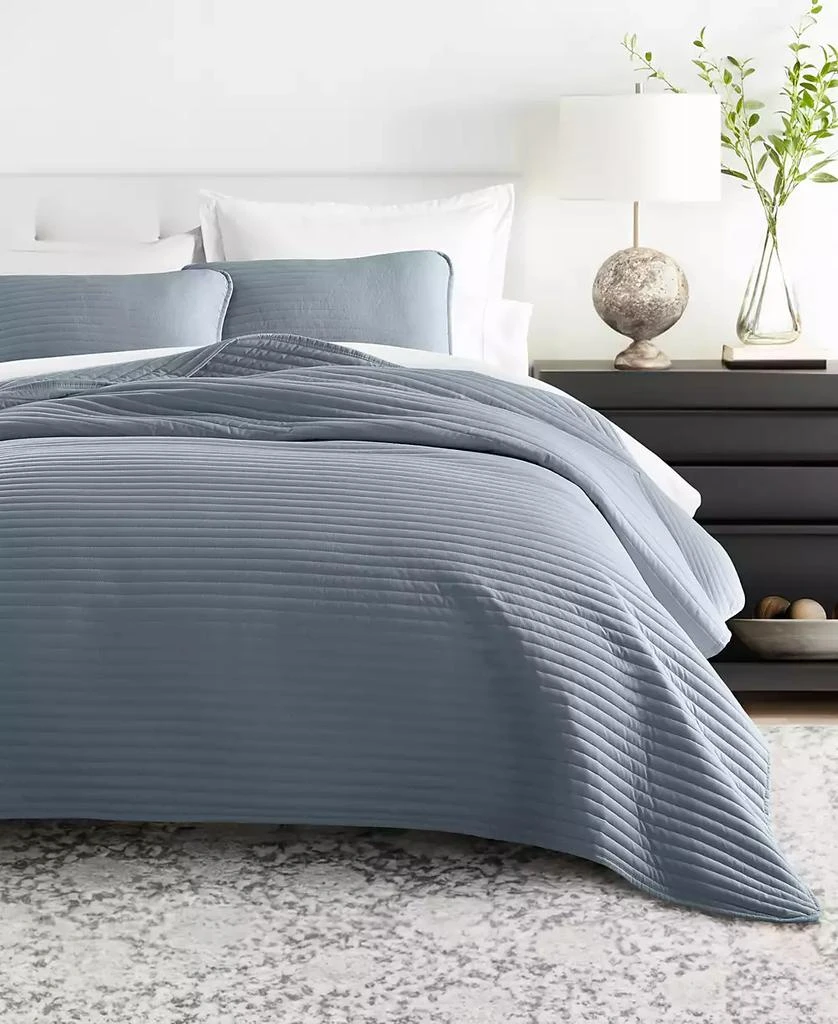 IENJOY HOME Stripe Stitch 3-Pc. Quilt Set 8