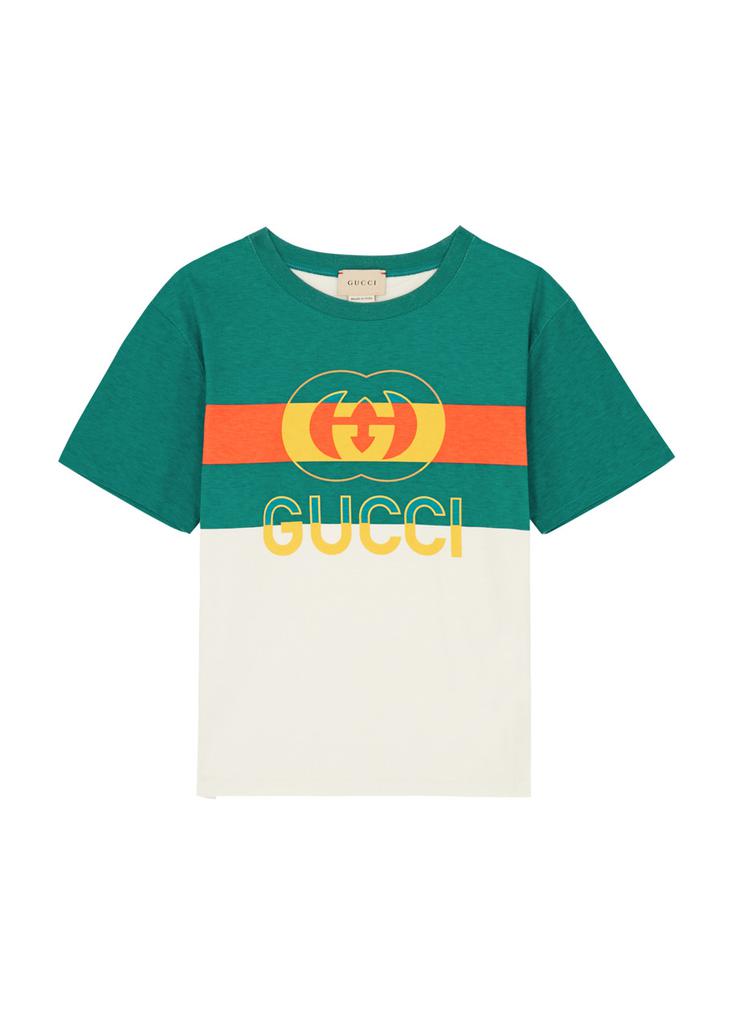 Gucci Kids Baby Iconic Logo Cotton Navy T-Shirt popular Size 24M Made in Italy